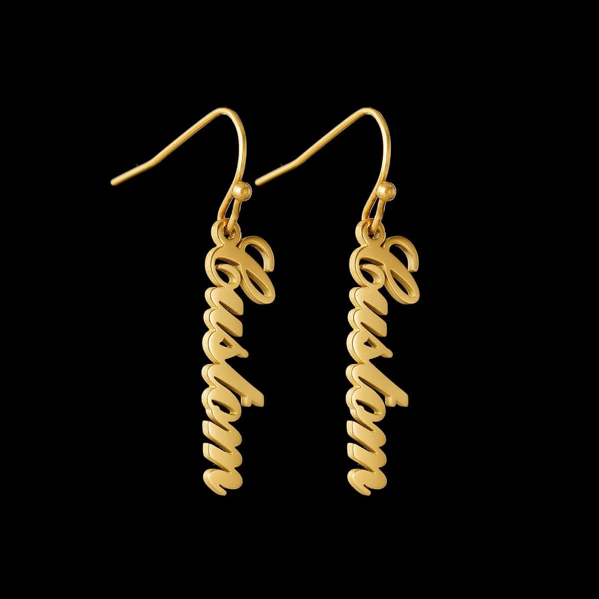 Boucles d’oreilles avec nom personnalisé