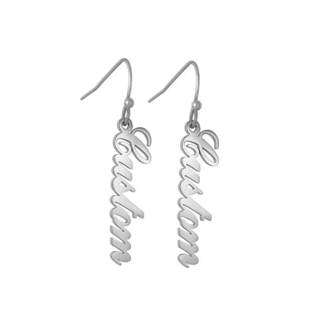 Boucles d’oreilles avec nom personnalisé