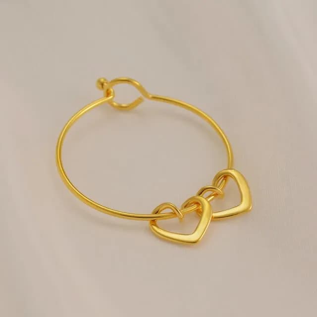 Bracelet 1 2 ou 3 cœurs avec prénom