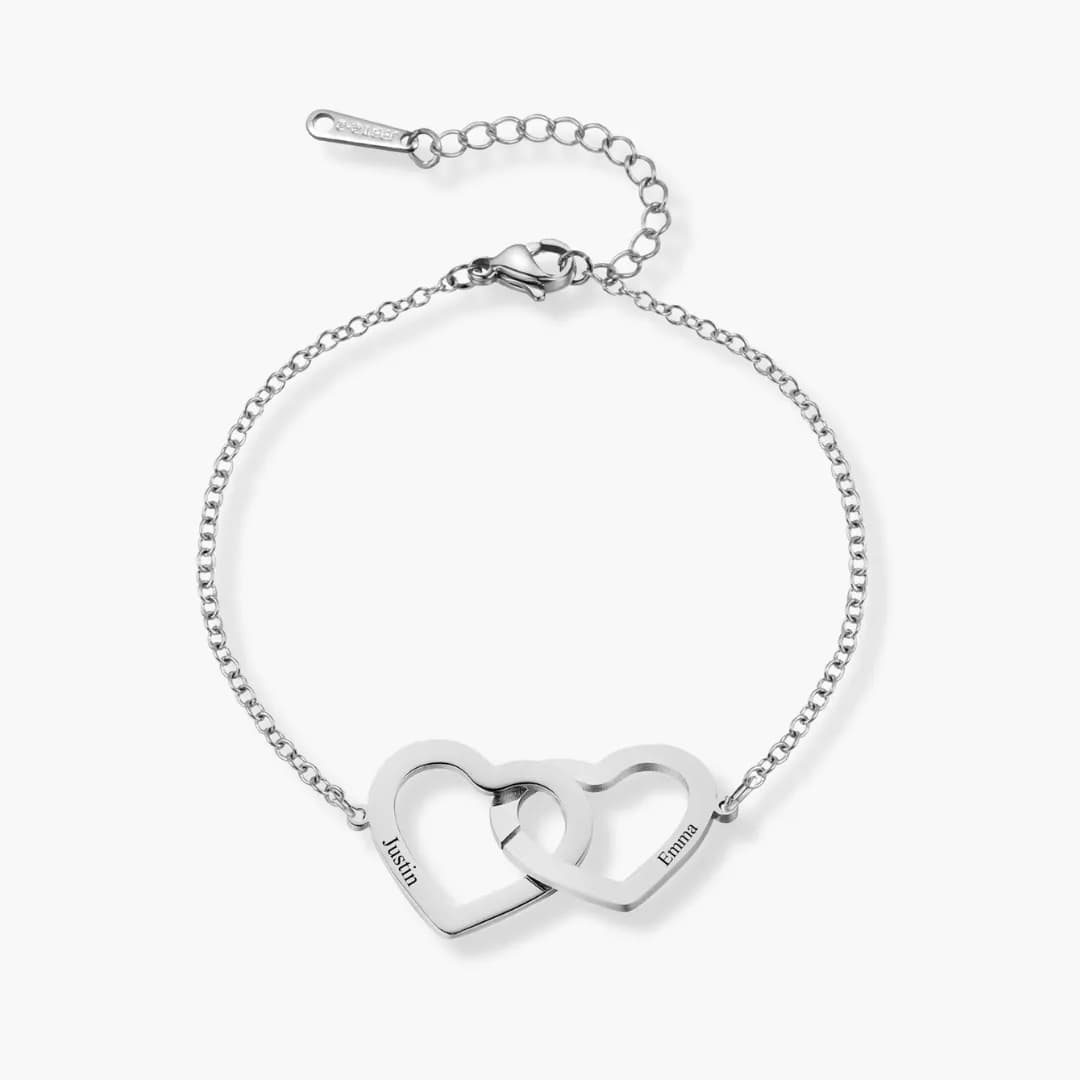 Bracelet Coeurs Entrelacés