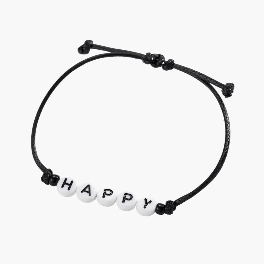 Bracelet Corde Initiale – 1 à 8 Lettres