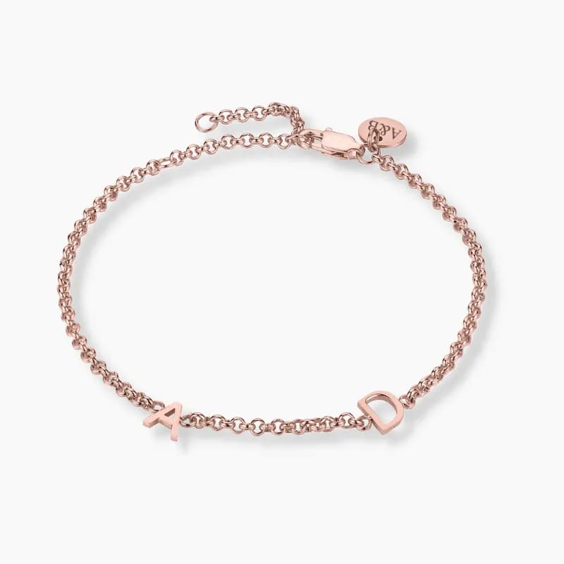 Bracelet Initiales Personnalisé – 1 à 4 initiales