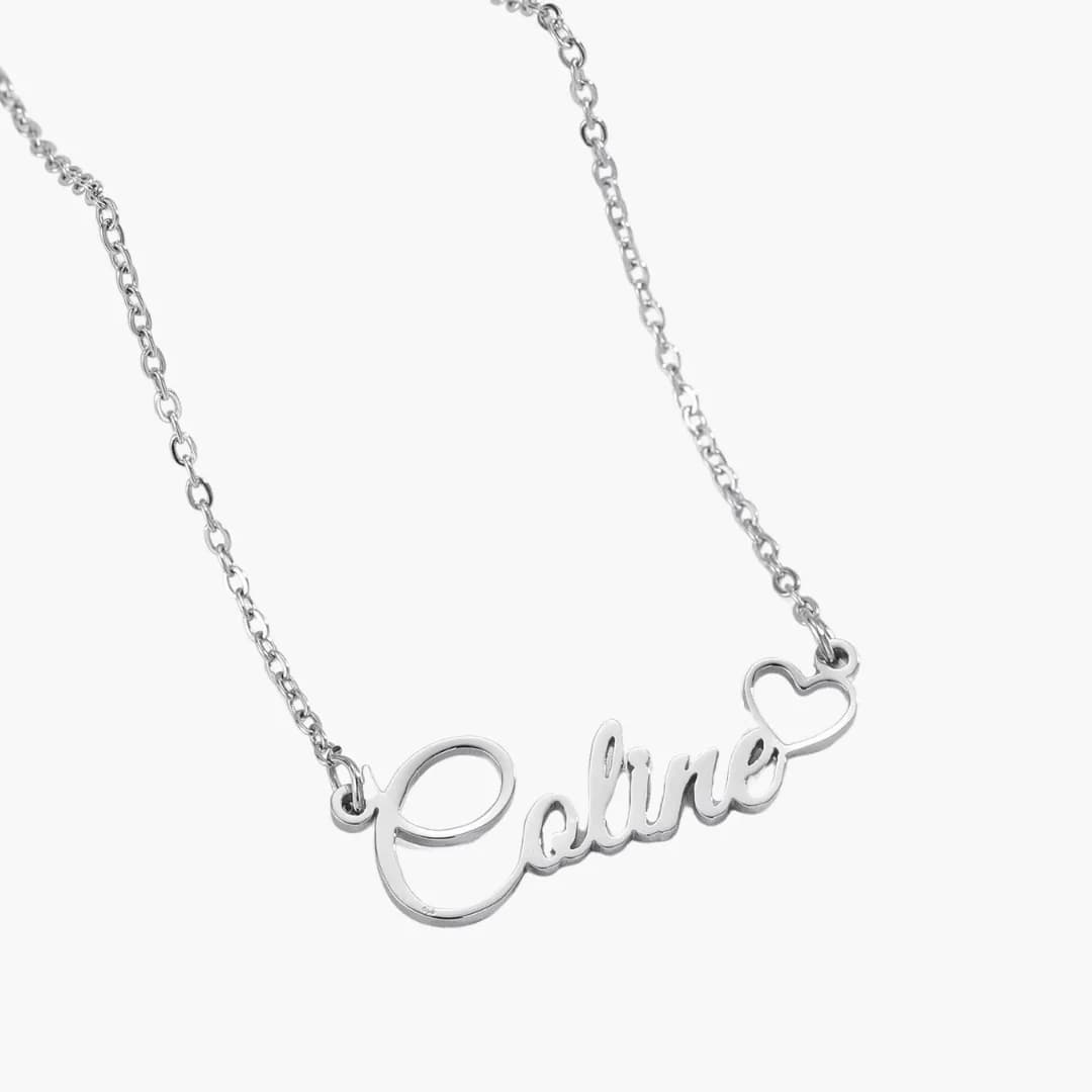 Collier Prénom Coeur Vide