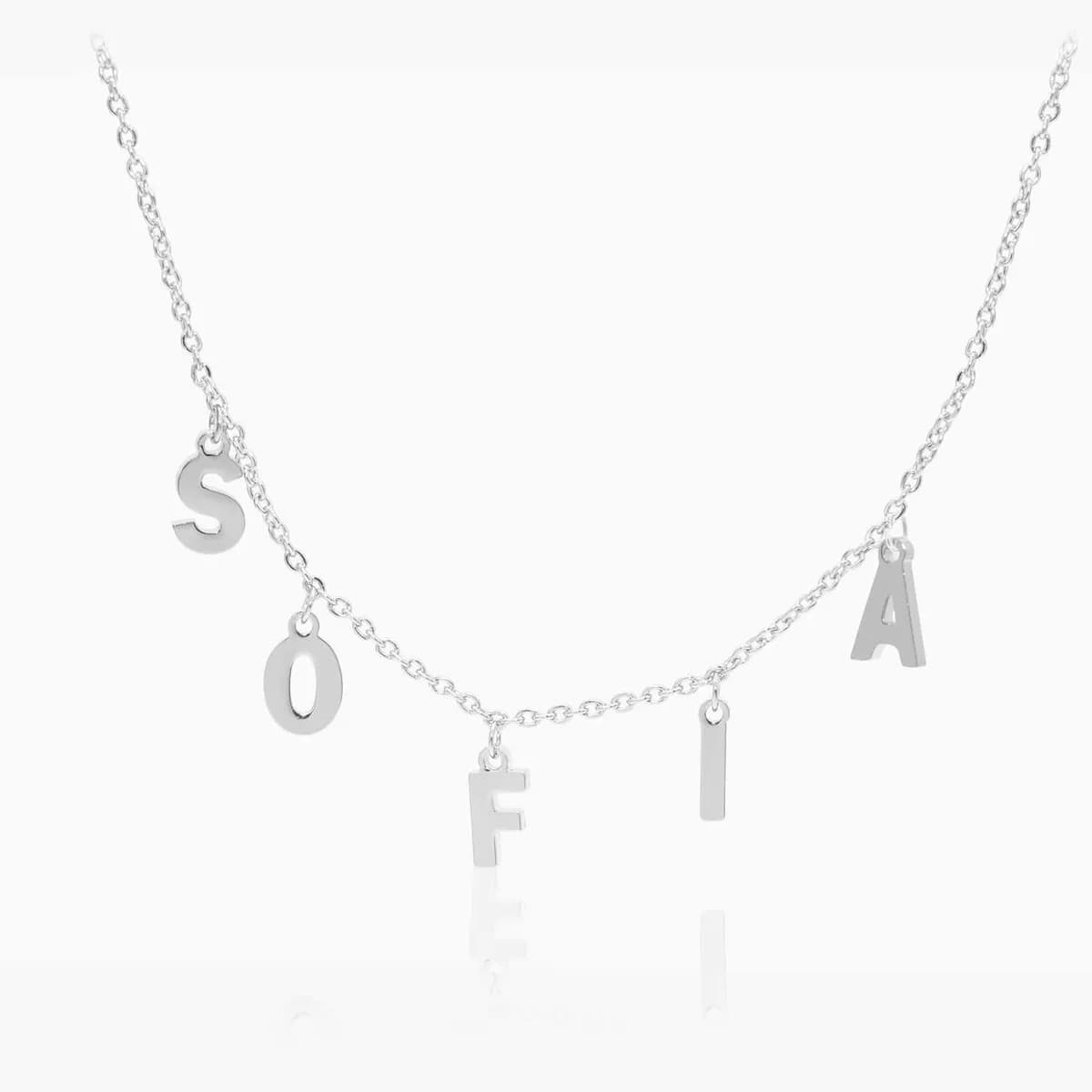 Collier Prénom Personnalisé – 1 à 10 Initiales