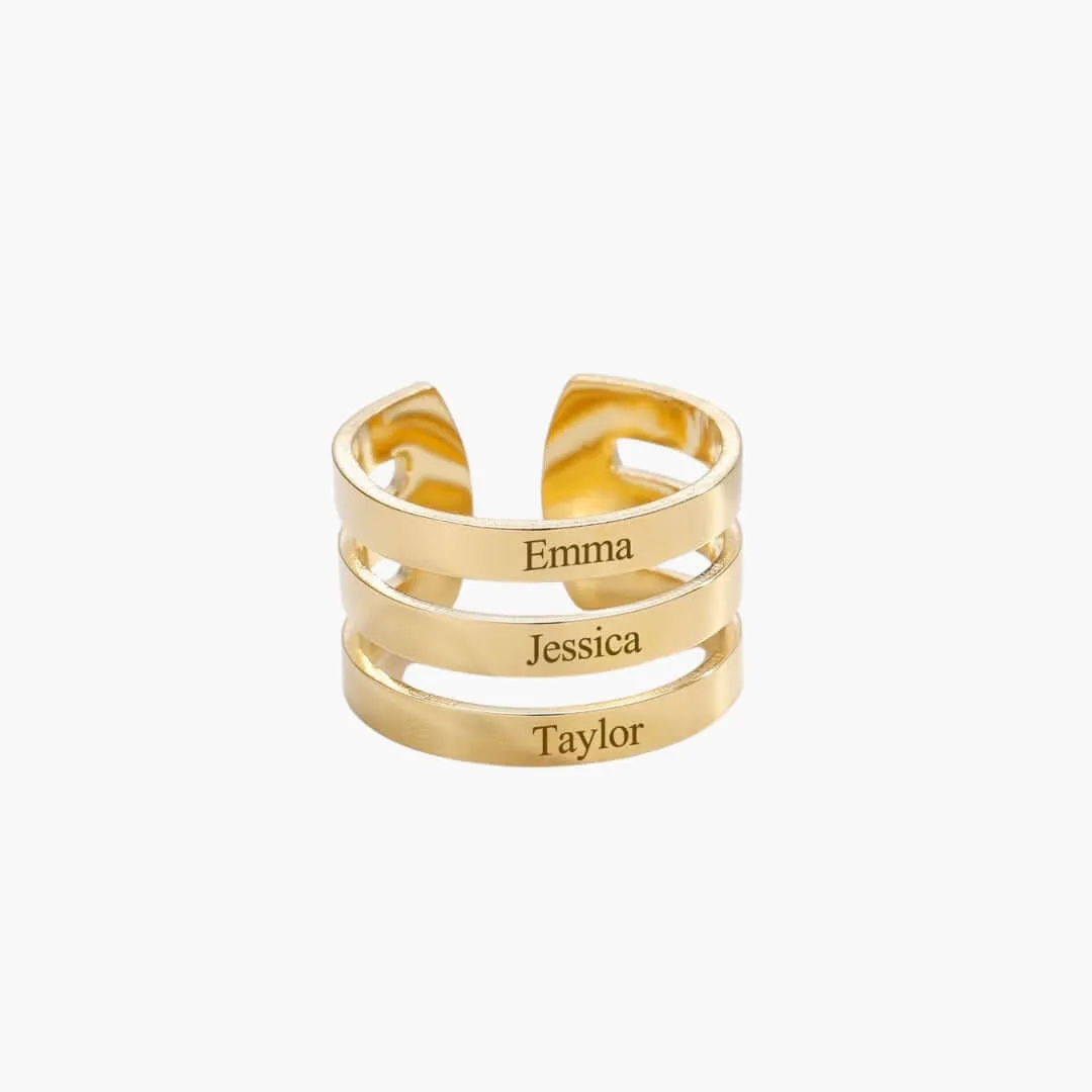 Collection Bague multi prénoms