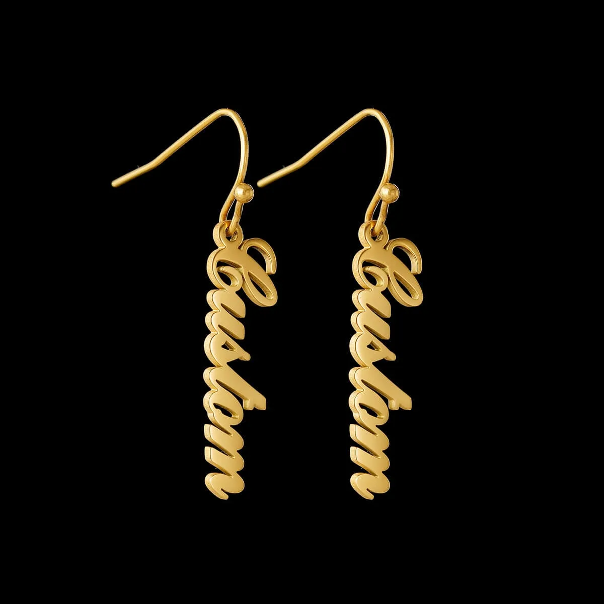Boucles d’oreilles avec nom personnalisé