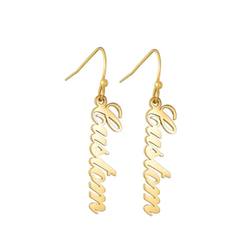 Boucles d’oreilles avec nom personnalisé - vue 2