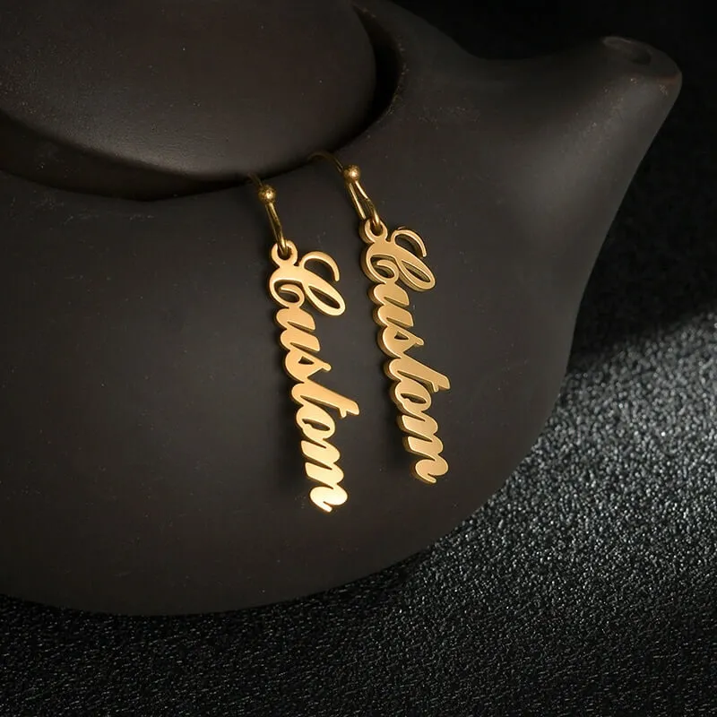 Boucles d’oreilles avec nom personnalisé - vue 3