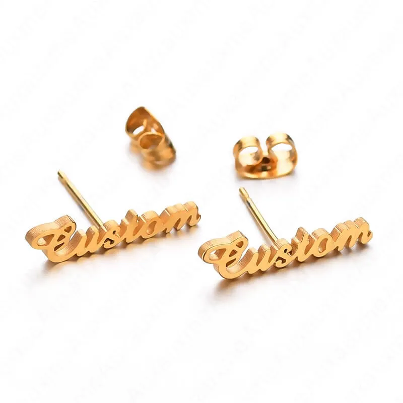 Boucles d’oreilles avec prénom personnalisé - vue 2