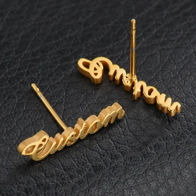 Boucles d’oreilles avec prénom personnalisé - vue 3