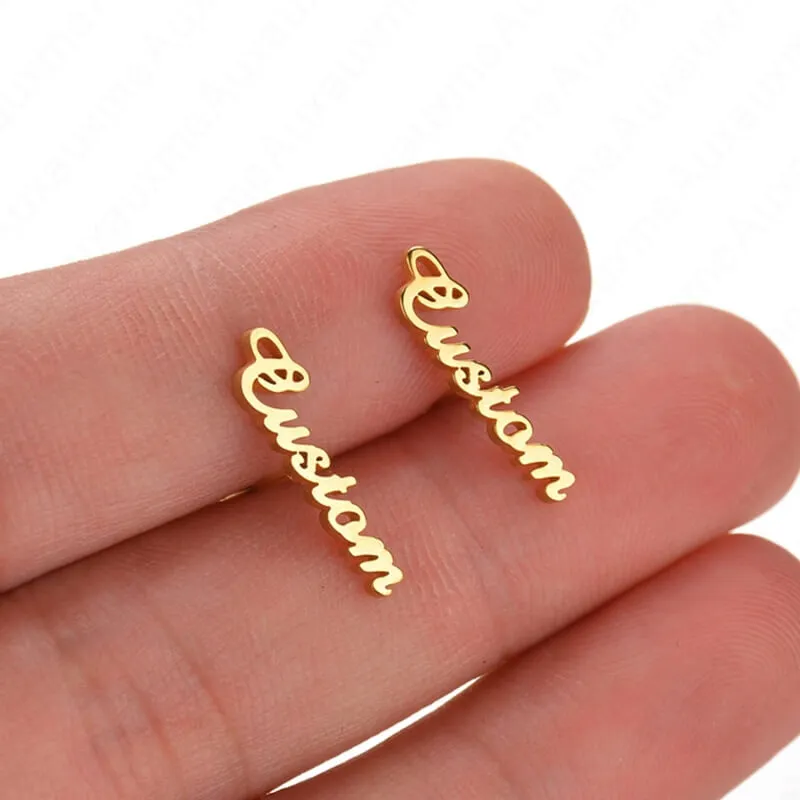 Boucles d’oreilles avec prénom personnalisé - vue 4