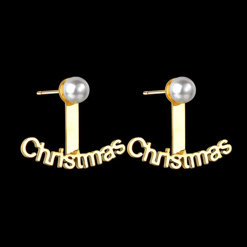 Boucles d’oreilles prénom avec perle ou zircon - vue 3