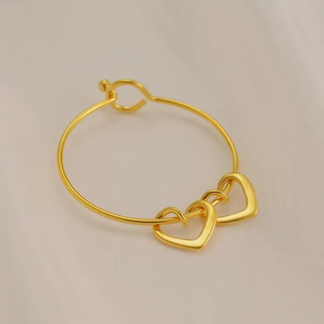 Bracelet 1 2 ou 3 cœurs avec prénom - vue 3