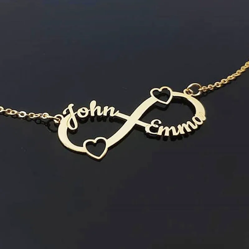 Bracelet infini prénom (1 à 4)