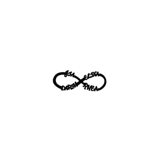 Bracelet infini prénom (1 à 4) - vue 10