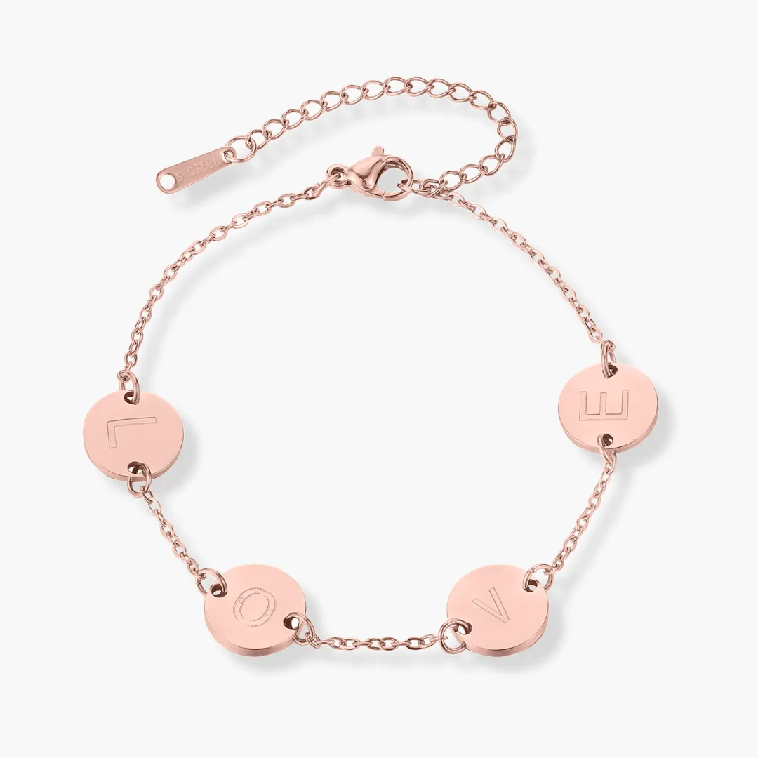 Bracelet Médaillon – 1 à 4 initiales