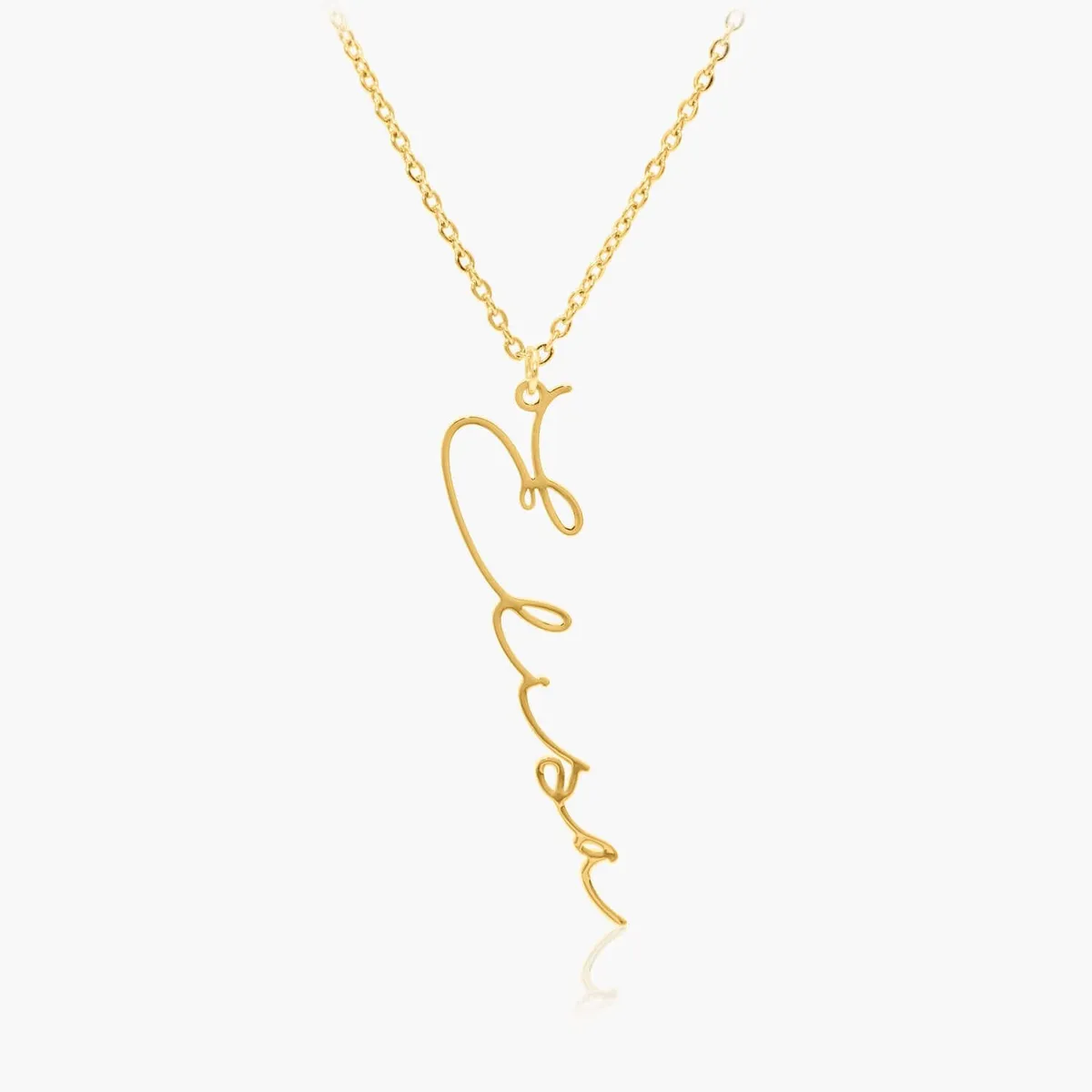 Collier Prénom Vertical Personnalisé