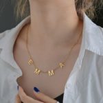 Auxauxme collier personnalis avec plusieurs lettres pour femme et fille en acier inoxydable charmant cadeau d