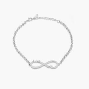 Bracelet Infini Double Prénoms